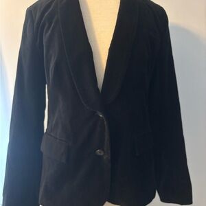 407B Banana Republic Black velvet Blazer